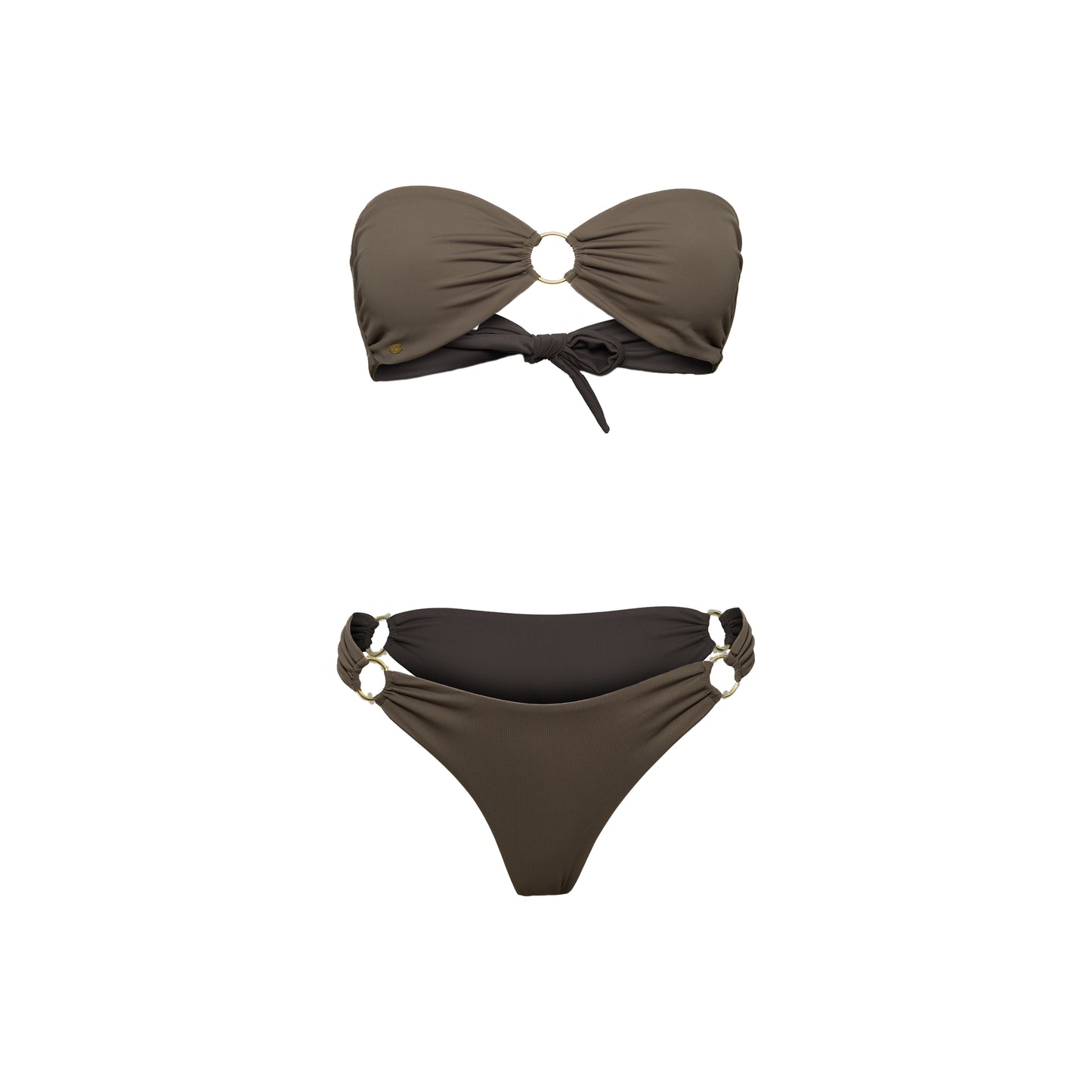 Ring Bandeau Bikini Top