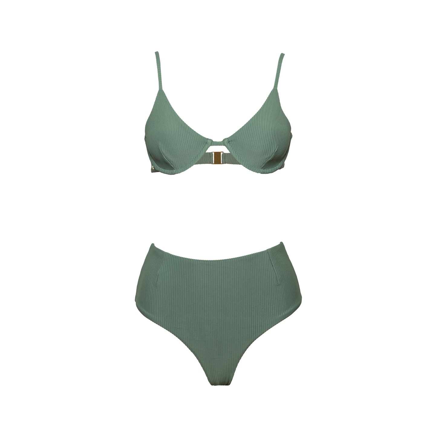 High-Waisted Bikini Bottom | Sea Green