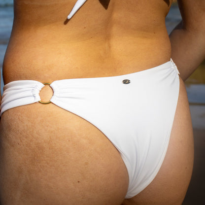 Ring Bikini Bottom | White