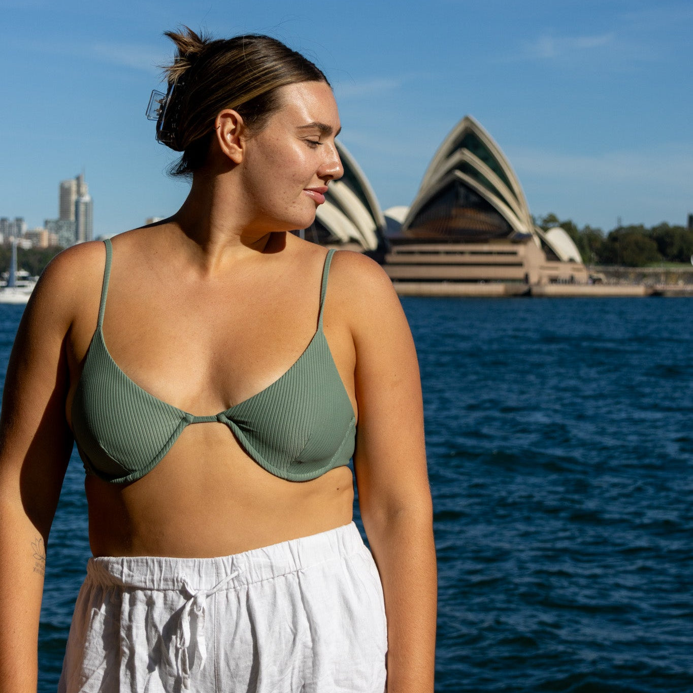 Underwire Bikini Top | Sea Green