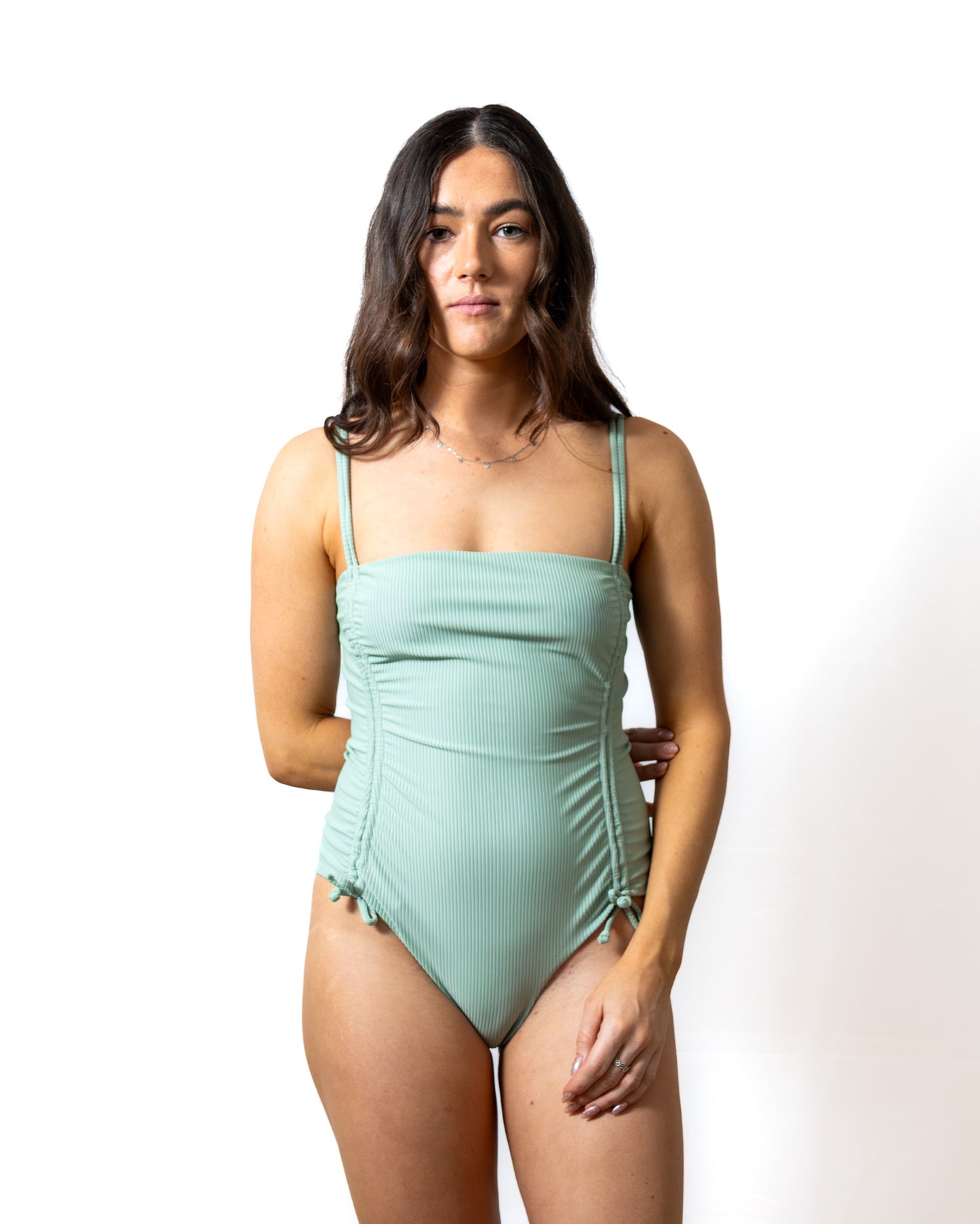 Ruched One-Piece | Light Green