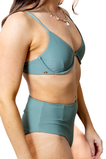 Underwire Bikini Top | Sea Green